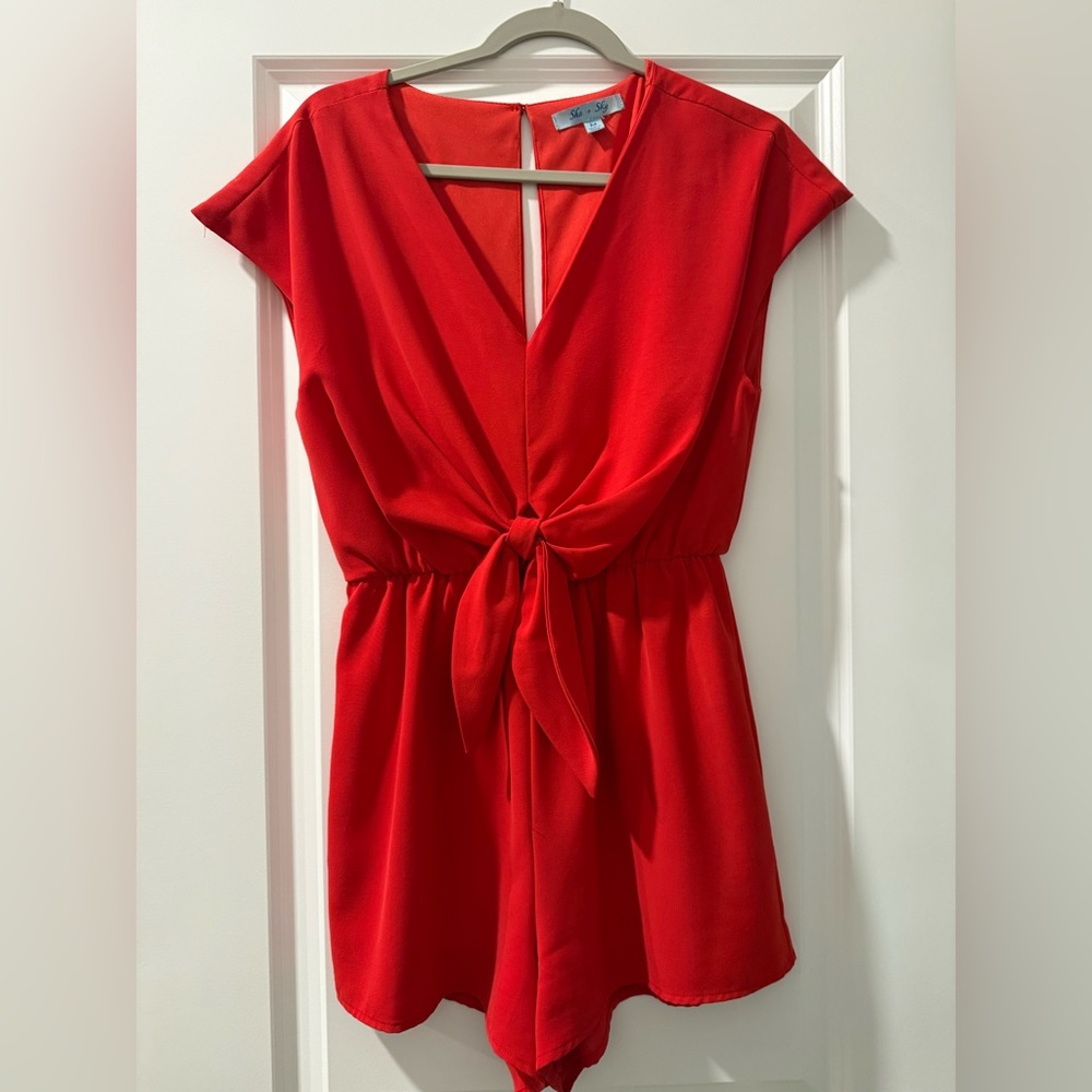 She + Sky Vibrant Red Garment